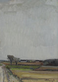 Load image into Gallery viewer, Mid Century Vintage Landscape From Sweden by G Berglund 1943