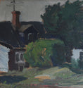 Load image into Gallery viewer, Vintage Mid Century Farmhouse Oil Painting From Sweden by G Isaksson