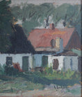 Load image into Gallery viewer, Vintage Mid Century Farmhouse Oil Painting From Sweden by G Isaksson