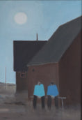 Load image into Gallery viewer, Original Mid Century Oil Painting From Sweden by F Lundqvist