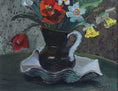 Load image into Gallery viewer, Swedish Vintage Mid Century Art Still Life Oil Painting