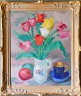 Load image into Gallery viewer, Mid Century Original Still Life Oil Painting By K Ohlsson Sweden