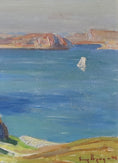 Load image into Gallery viewer, Striking Vintage Coastal Oil Painting From Sweden