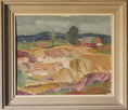 Load image into Gallery viewer, Mid Century Original Landscape Oil Painting From Sweden By G Sandberg