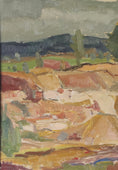 Load image into Gallery viewer, Mid Century Original Landscape Oil Painting From Sweden By G Sandberg