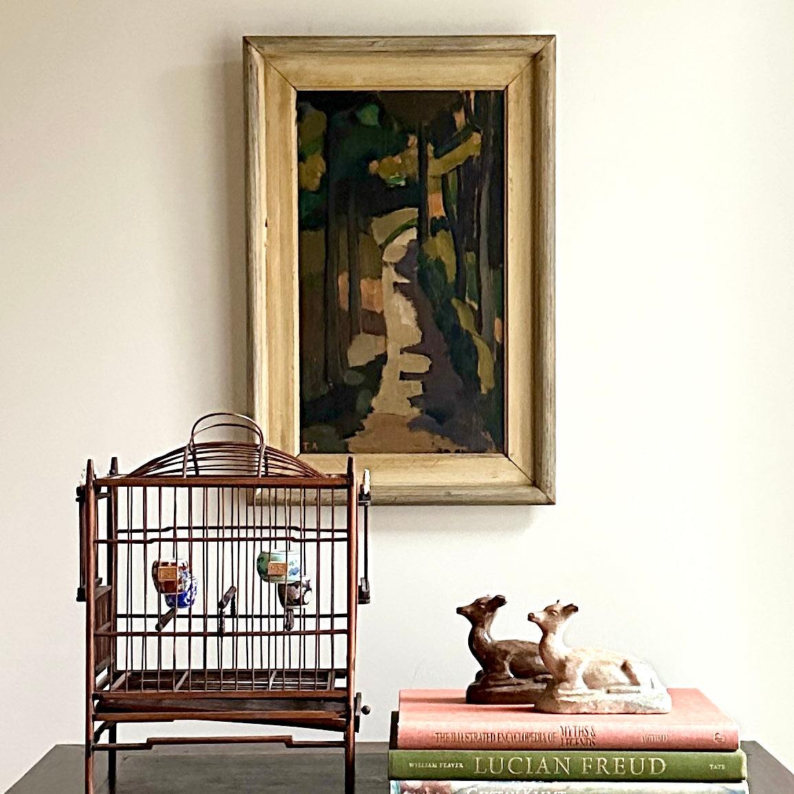 Mid Century Landscape Oil Painting From Sweden