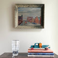 Load image into Gallery viewer, Mid Century Original Cityscape Oil Painting From Sweden
