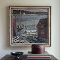 Load image into Gallery viewer, Mid Century Seascape Oil Painting By T Torstensson From Sweden 1937