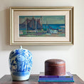 Load image into Gallery viewer, Mid Century Original Coastal Oil Painting From Sweden