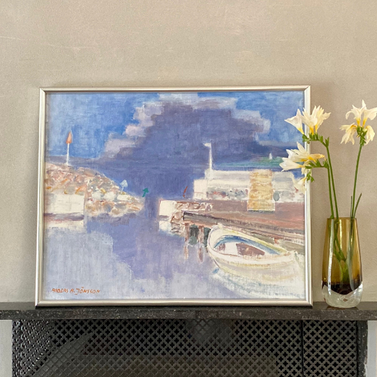 Vintage Seascape Oil Painting By Anders A Jönsson Sweden