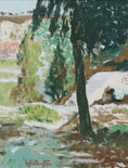 Load image into Gallery viewer, Vintage Landscape Oil Painting from Sweden 1971