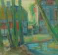 Load image into Gallery viewer, Vintage Light Filled Oil Painting from Sweden 1950's