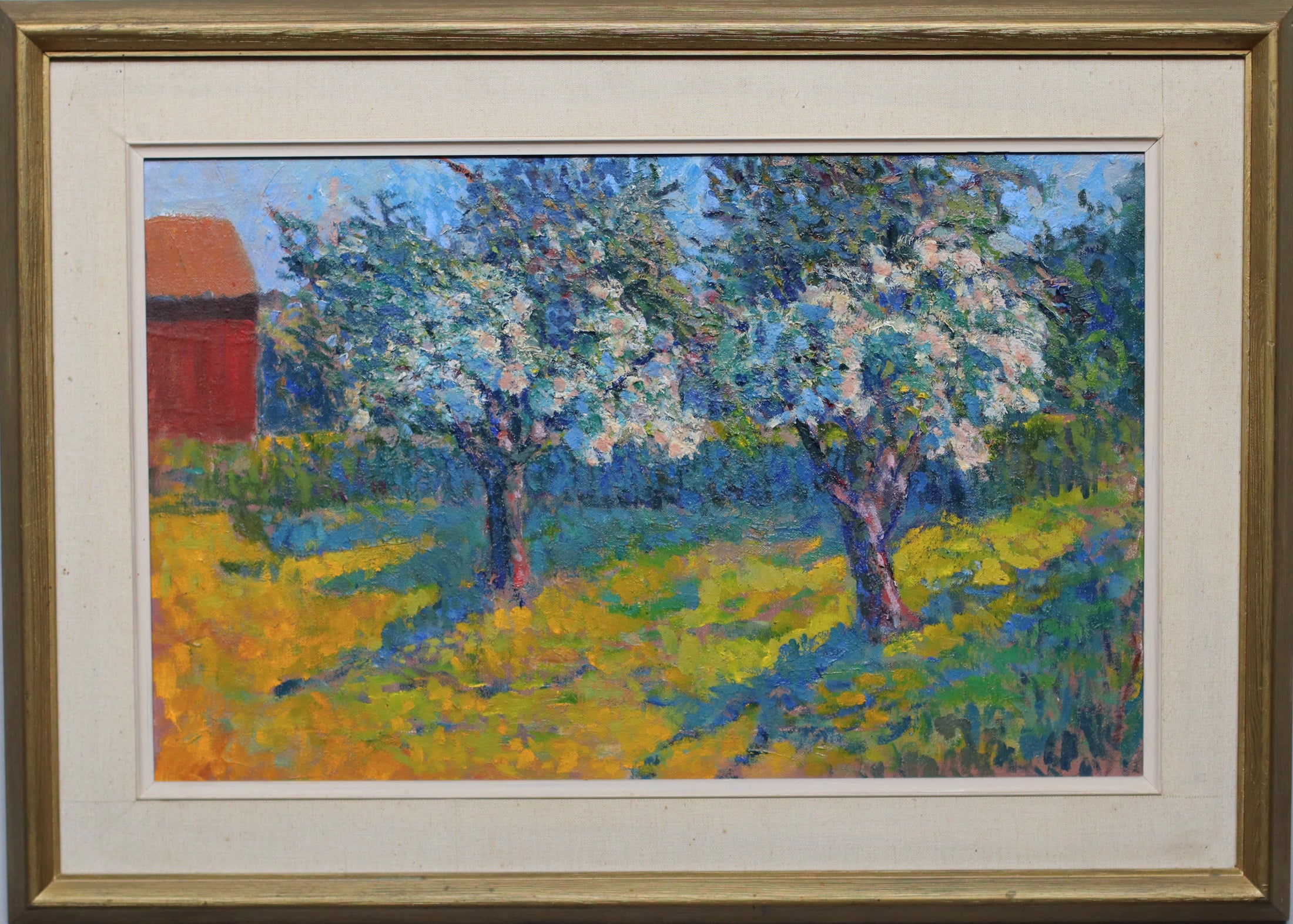 Vintage Impressionist Landscape -Spring- from Sweden 1960's