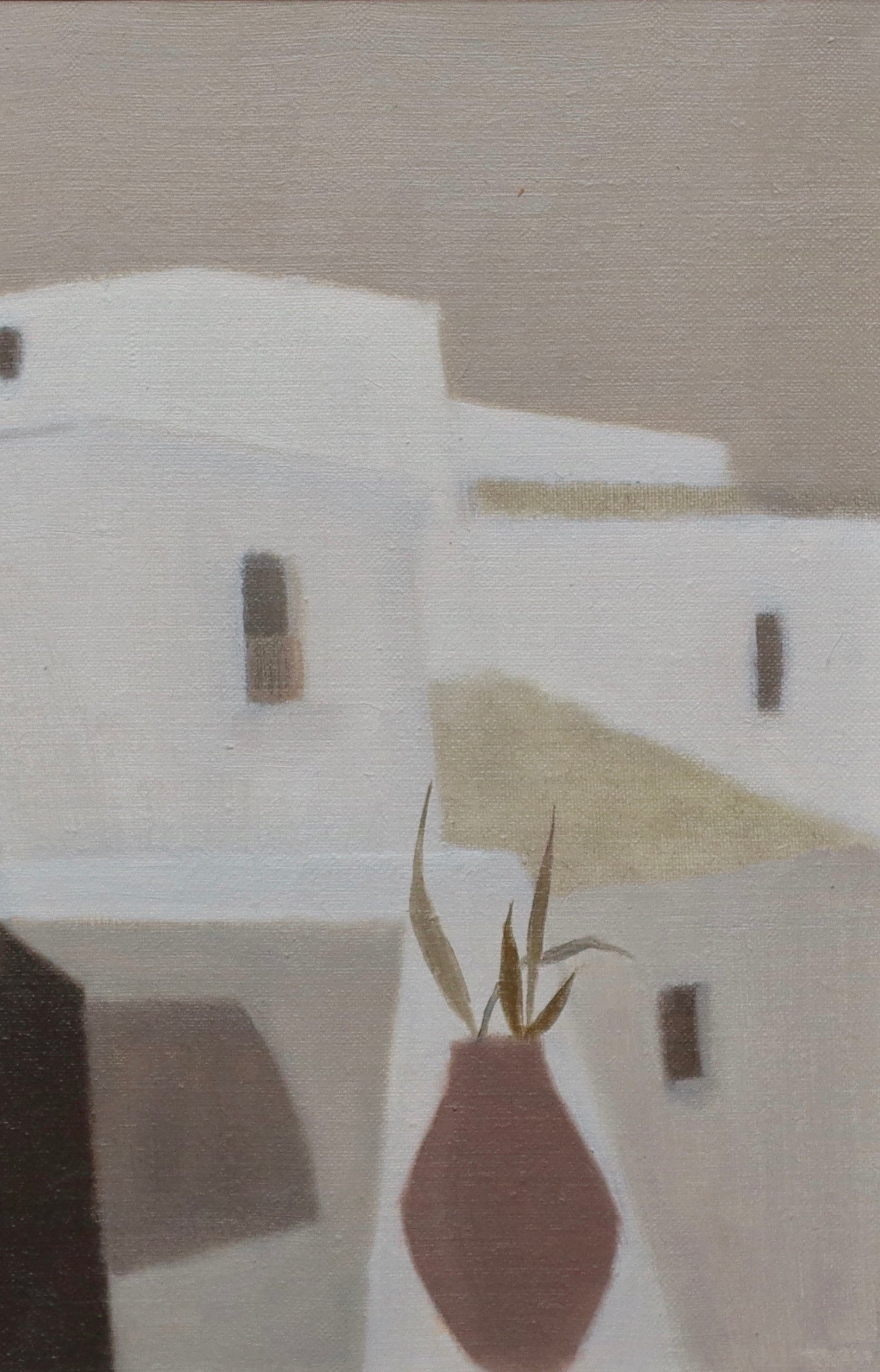 Vintage Swedish Oil Painting by Fabian Lundqvist 1960's