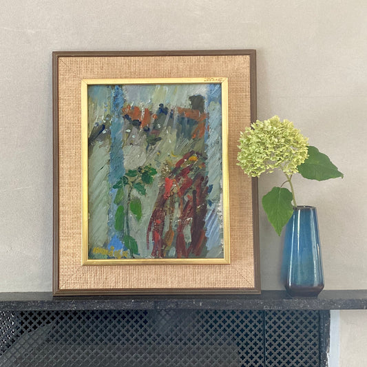 Original Vintage Oil Painting by Gösta Stawåsen from Sweden