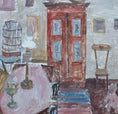 Load image into Gallery viewer, Vintage Interior Oil Painting by Göta Fogler From Sweden