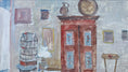 Load image into Gallery viewer, Vintage Interior Oil Painting by Göta Fogler From Sweden