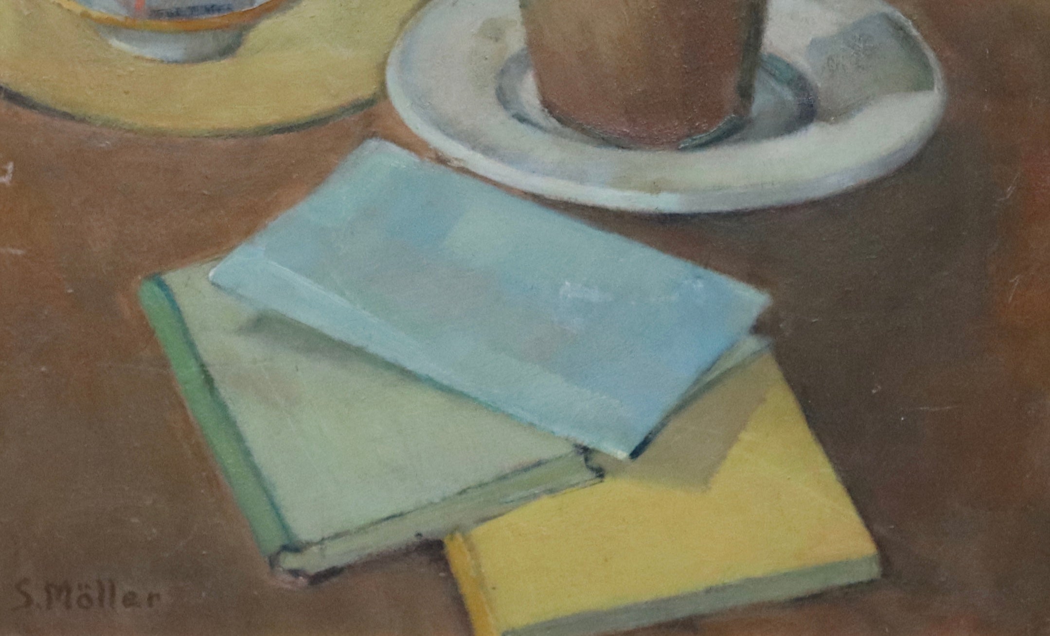 Vintage Still Life Oil Painting From Sweden By Sigurd Möller