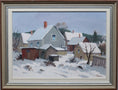 Load image into Gallery viewer, Vintage Winter Landscape Oil Painting From Sweden By Eskil Skans