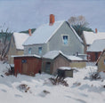 Load image into Gallery viewer, Vintage Winter Landscape Oil Painting From Sweden By Eskil Skans
