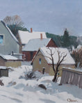 Load image into Gallery viewer, Vintage Winter Landscape Oil Painting From Sweden By Eskil Skans