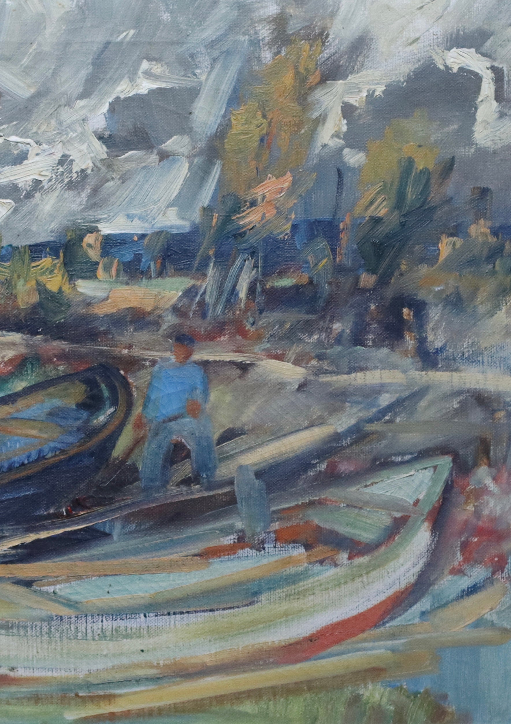 Vintage Oil Painting By Curt Viberg From Sweden