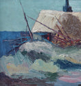 Load image into Gallery viewer, Vintage Seascape Oil Painting by Kai Christensen Vintage Art Room