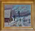 Load image into Gallery viewer, Vintage Winter Oil Painting From Sweden by Bertil Landelius