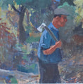 Load image into Gallery viewer, Vintage Mid Century Oil Painting From Sweden by Gunnar S Malm