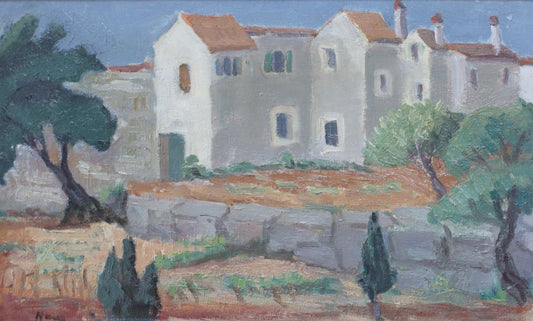 Mid Century Vintage Landscape Oil Painting From Sweden Vintage Art Room