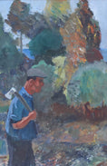 Load image into Gallery viewer, Vintage Mid Century Oil Painting From Sweden by Gunnar S Malm