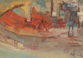 Load image into Gallery viewer, Vintage Art Room Abstract Oil Painting From Sweden