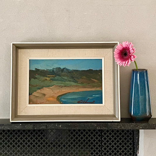 Original Vintage Seascape Oil Painting Vintage Art Room Sweden