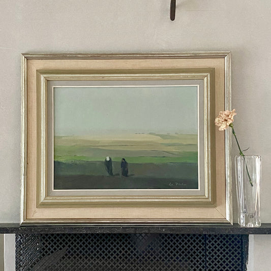 Vintage Mid Century Landscape Painting By Evert Fährm Sweden