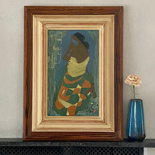 Vintage Art Room Oil Painting By Carsten Ström Sweden