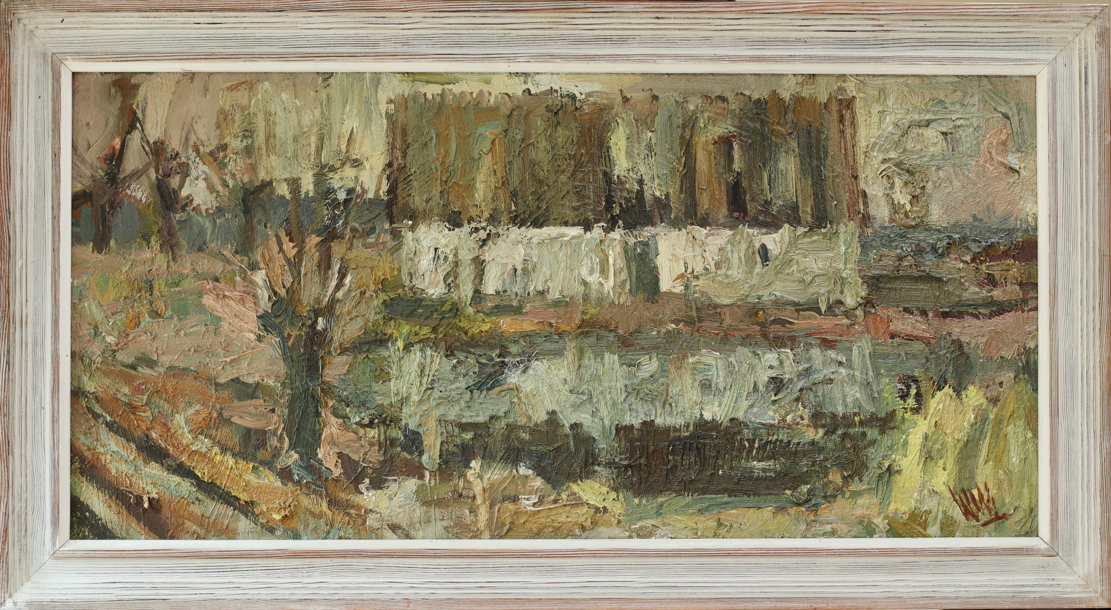 Vintage Art Room Mid Century Landscape By Owe Wessbohn Sweden