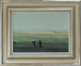 Load image into Gallery viewer, Vintage Mid Century Landscape Painting By Evert Fährm Sweden