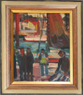 Load image into Gallery viewer, Original Mid Century Oil Painting By Göte Rex Sweden