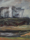 Load image into Gallery viewer, Vintage Mid Century Oil Painting By B Landelius Sweden