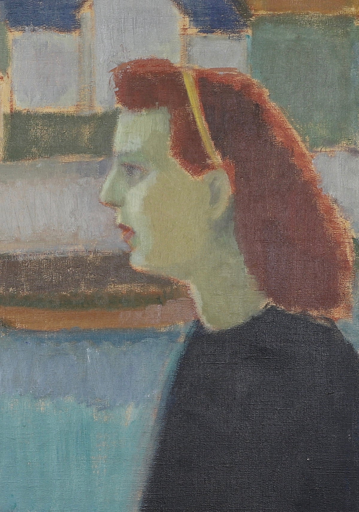 Mid Century Original Oil Painting by G Höglund Sweden