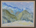 Load image into Gallery viewer, Mid Century Winterscape Oil Painting By R Polder Sweden