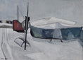 Load image into Gallery viewer, Mid Century Winterscape Oil Painting By Allan Erwö Sweden
