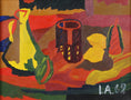 Load image into Gallery viewer, Mid Century Original Still Life Oil Painting from Sweden 1969