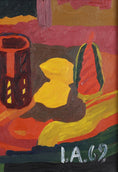 Load image into Gallery viewer, Mid Century Original Still Life Oil Painting from Sweden 1969