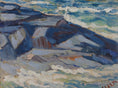 Load image into Gallery viewer, Striking Mid Century Seascape Oil Painting Arnold Eres Sweden