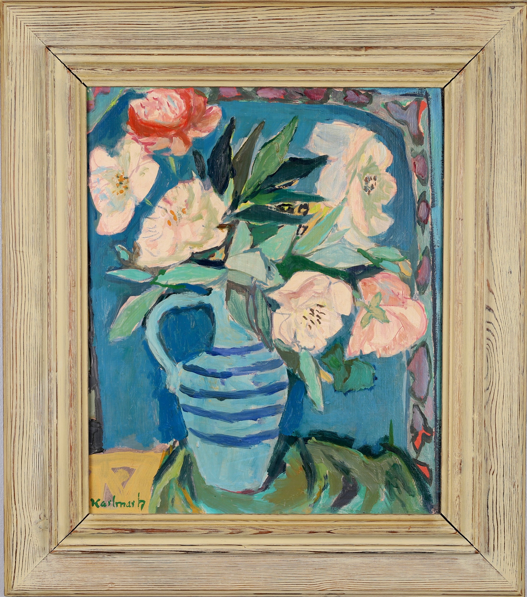 Mid Century Original Still Life By Gerhard Karlmark Sweden