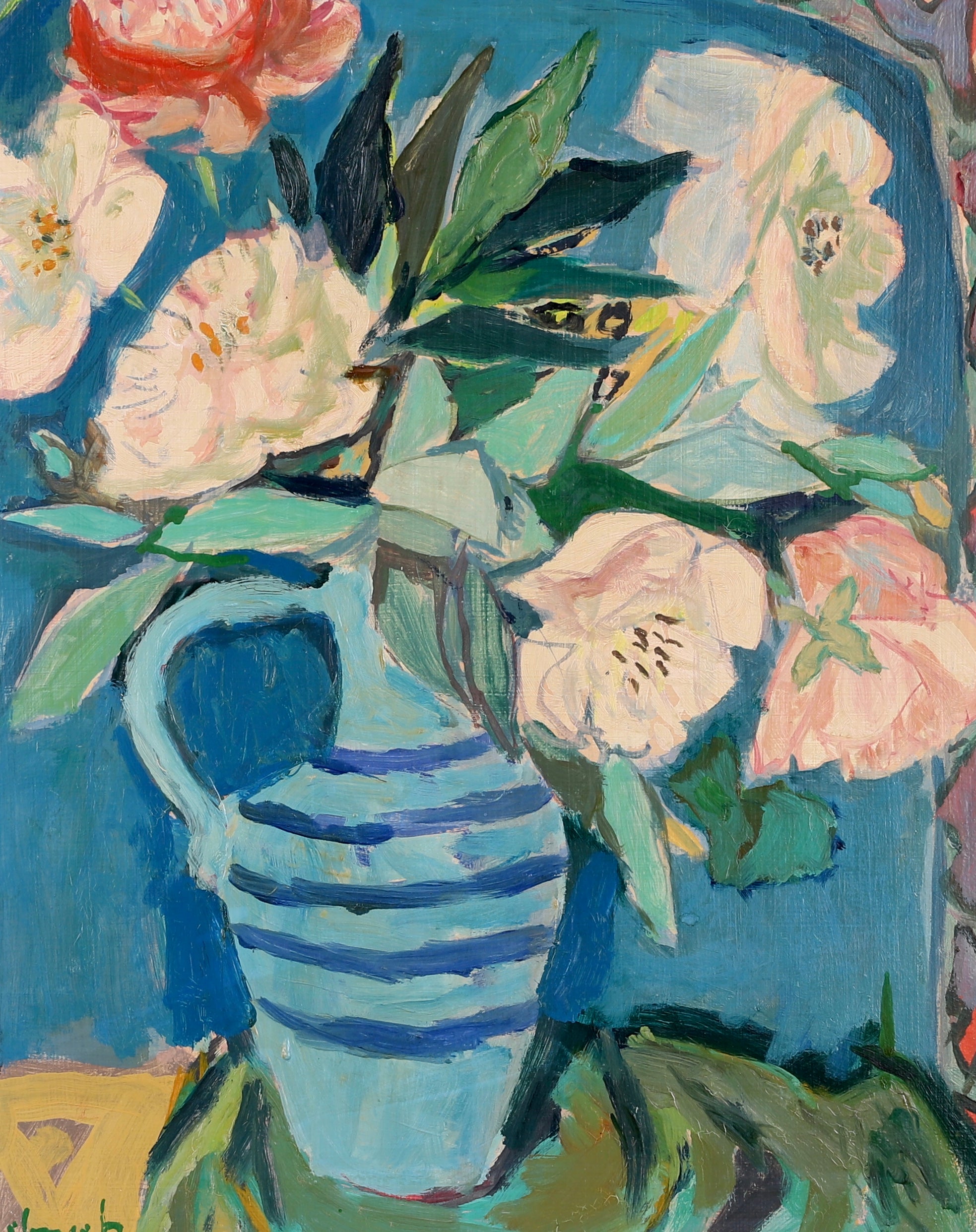 Mid Century Original Still Life By Gerhard Karlmark Sweden