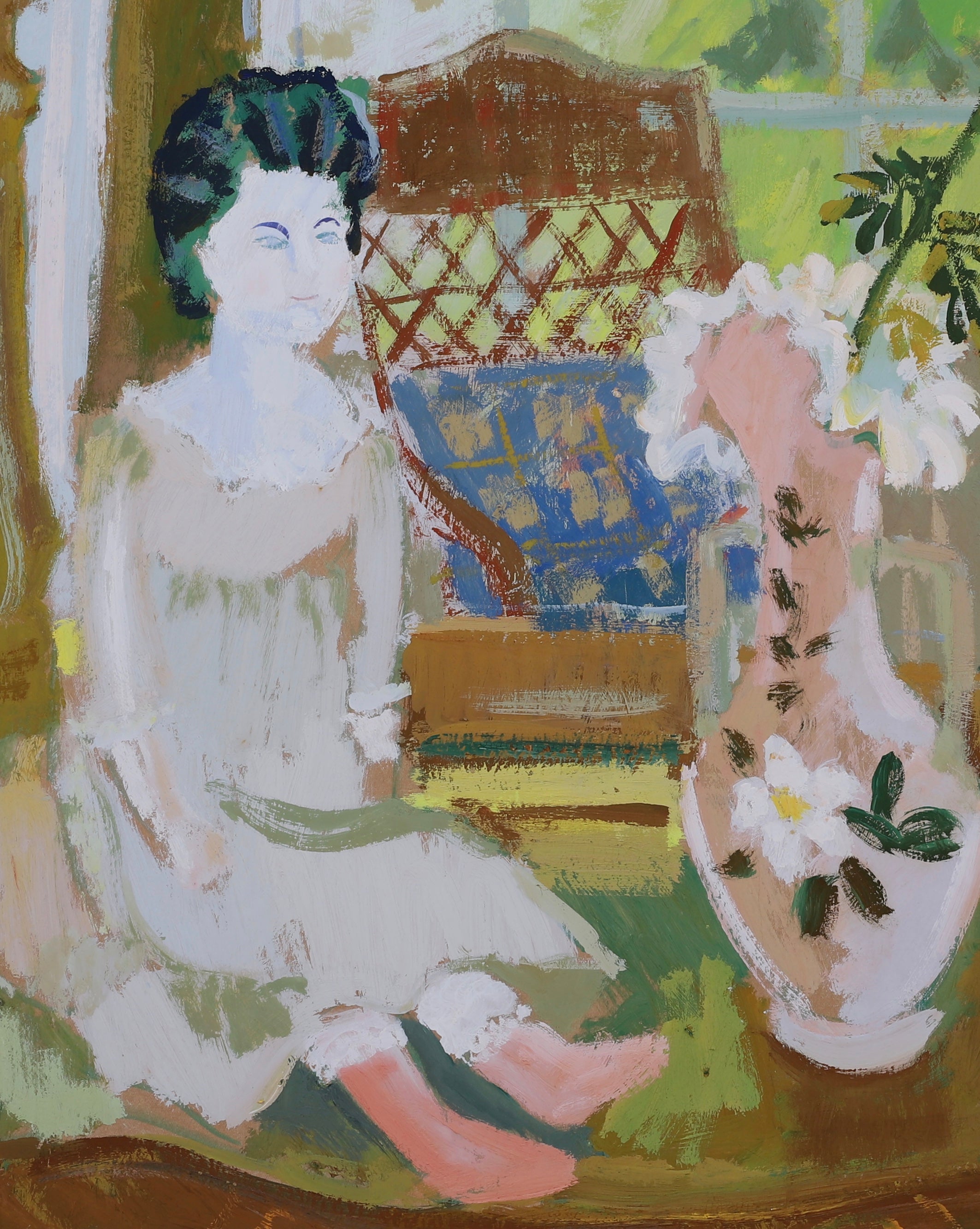 Vintage Mid Century Art Painting From Sweden EH Jacobsson