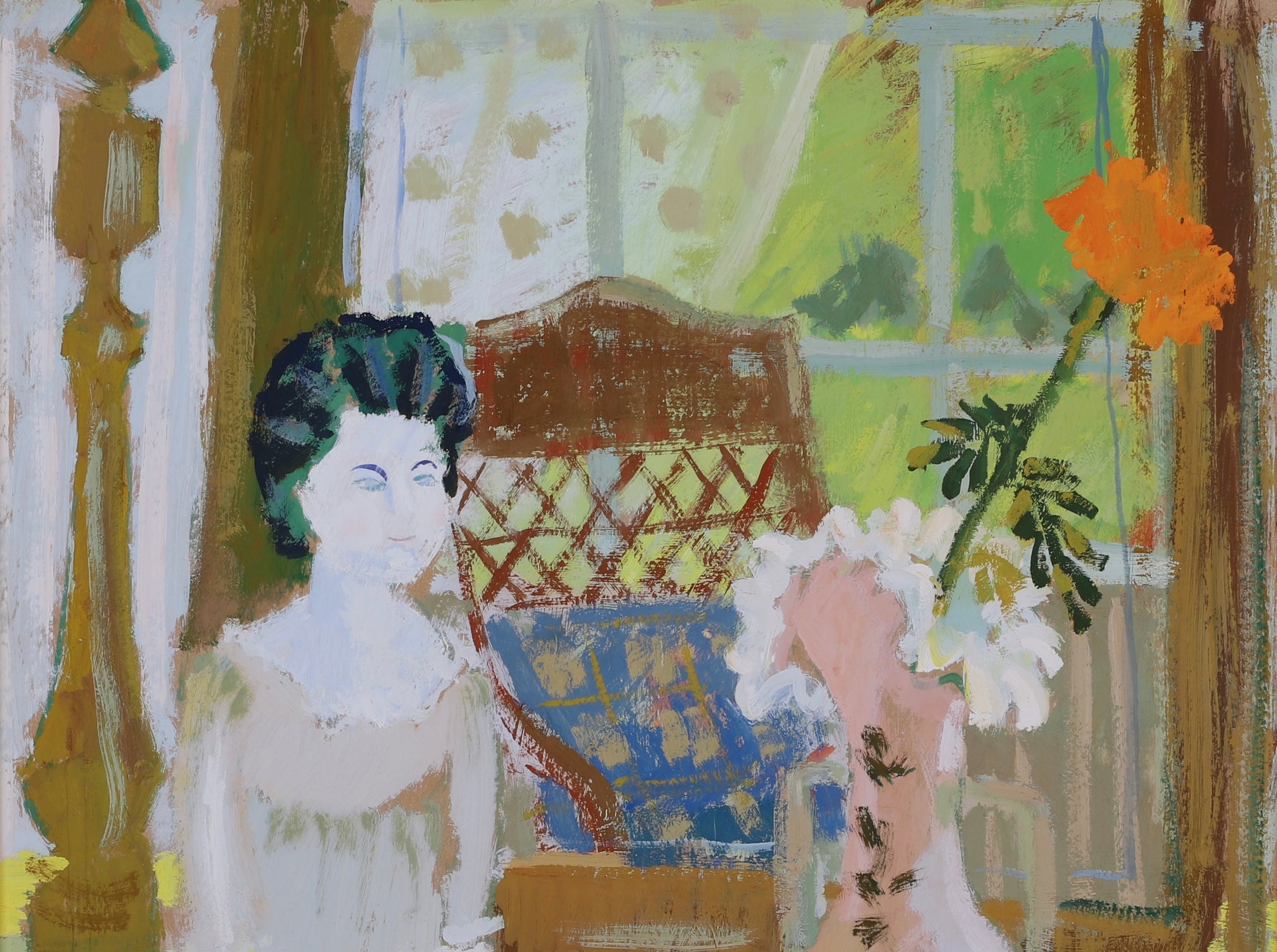 Vintage Mid Century Art Painting From Sweden EH Jacobsson