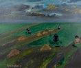 Load image into Gallery viewer, Vintage Art Room Mid Century Landscape Oil Painting From Sweden